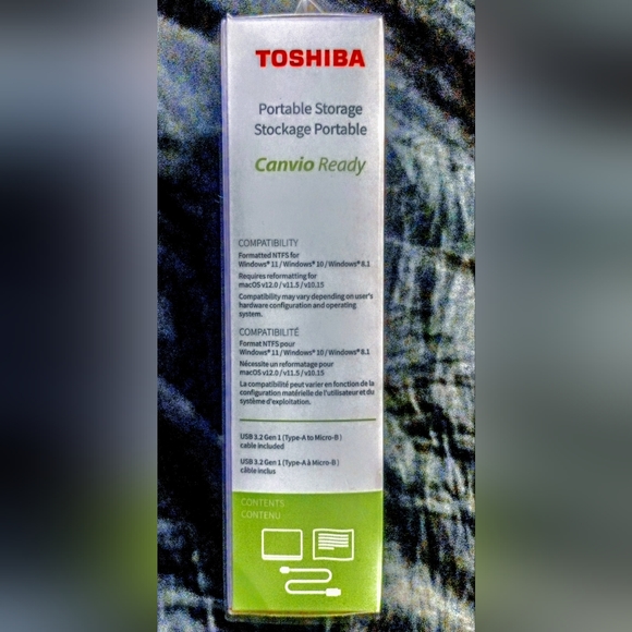 Toshiba Canvio 1TB plug and Play portable Hard drive. - Picture 3 of 4